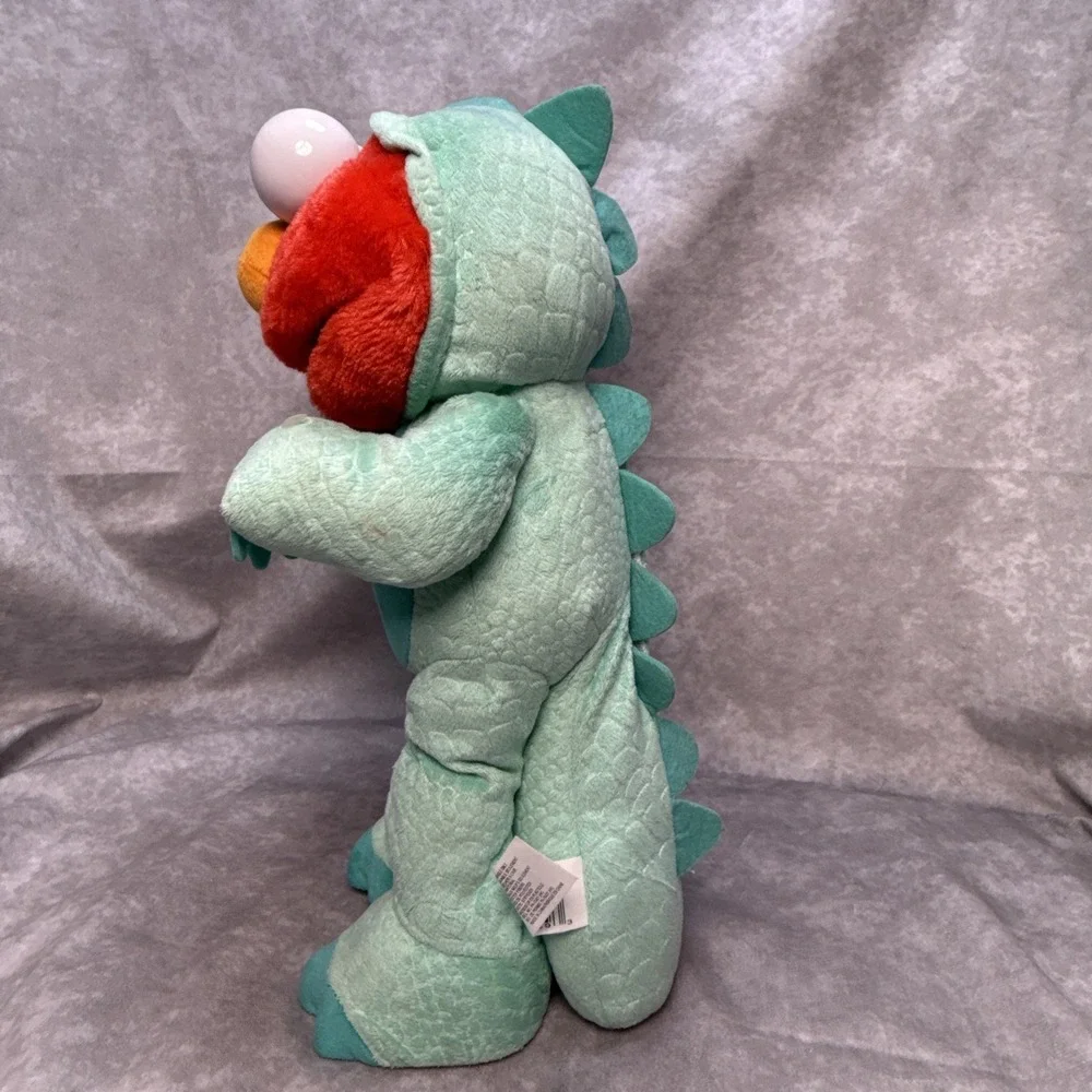 Sesame Street Elmo Dinosaur Costume Dino Stomp Plush Toy Interactive Dance WORKS